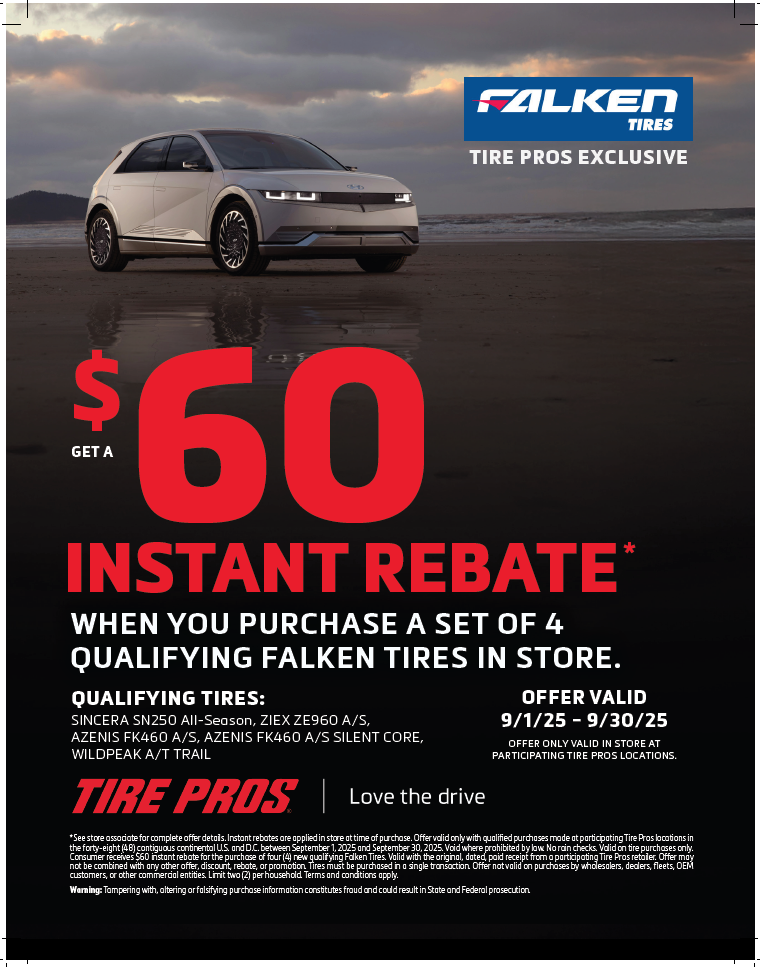 Falken Tires Rebate | Ace Auto Repair & Tire