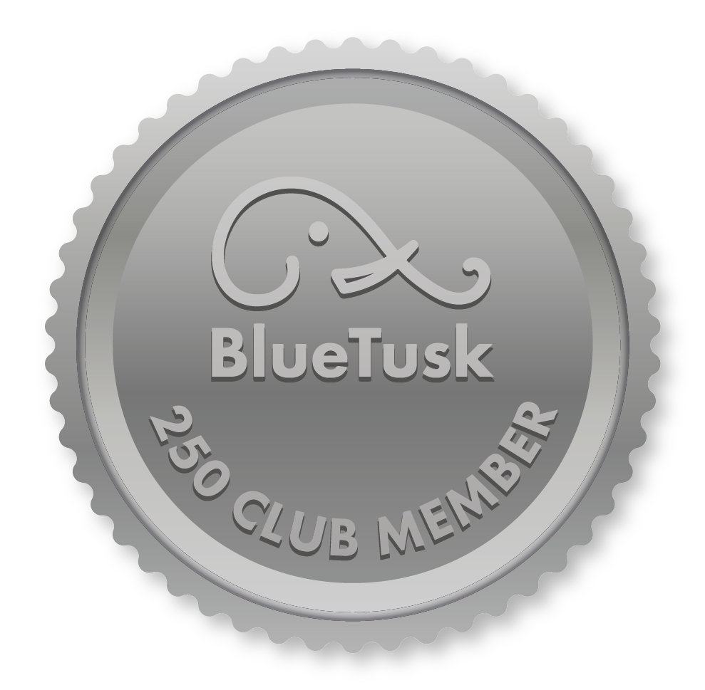 BlueTusk 250 Club Member award