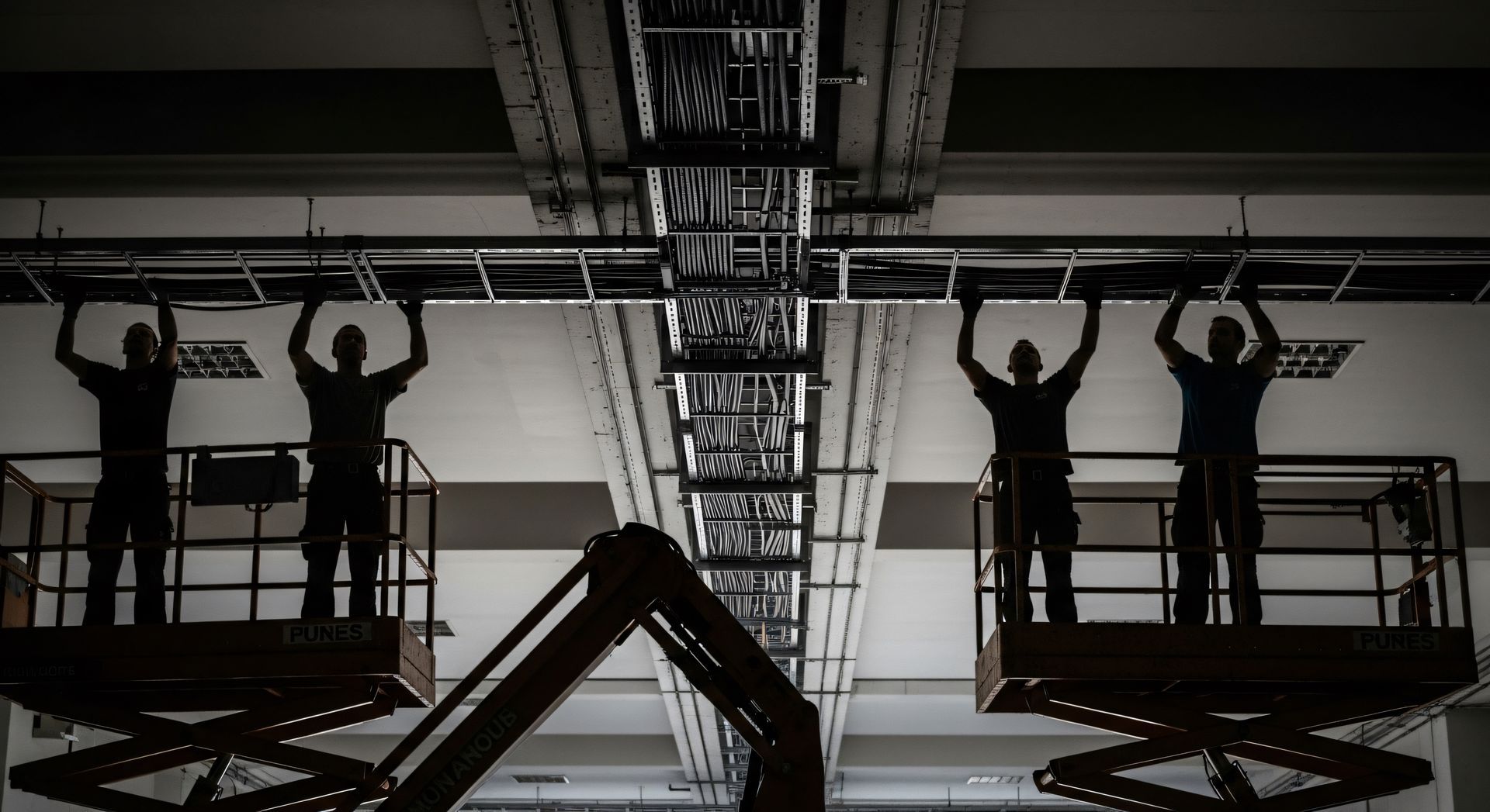 A modern, well-lit hotel gym with treadmills, weight stations, and an elliptical machine on a wood-look floor.