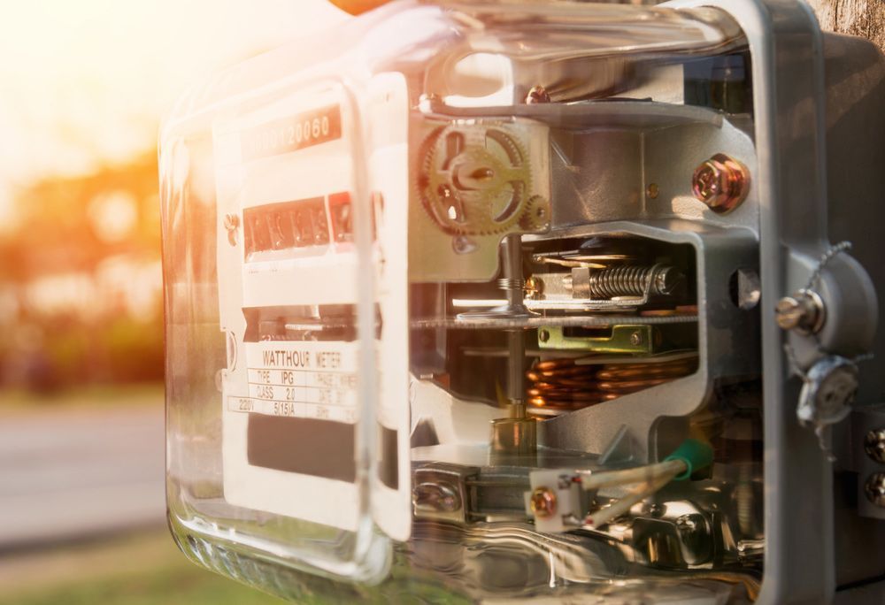 Electric power meter measuring power usage — Level 2 Electrician Near Me in Port Stephens