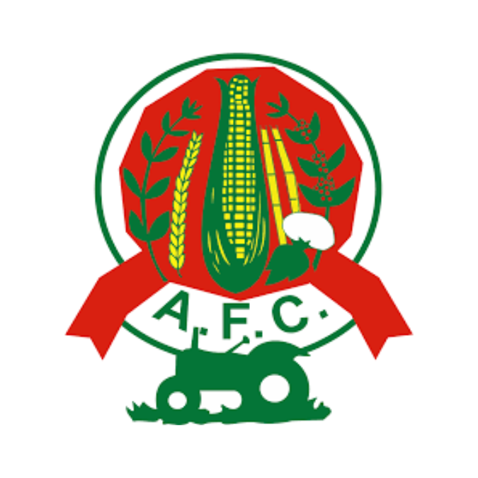 Green and red AFC logo with agricultural crops and a tractor.