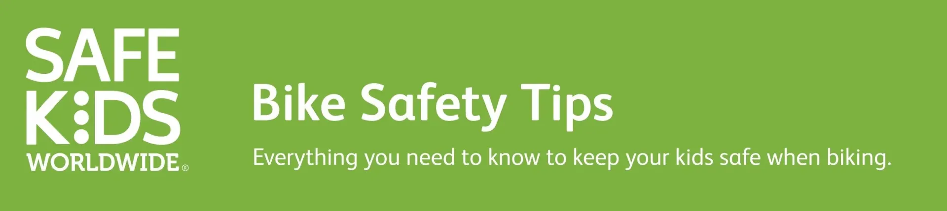 Green banner with white text: