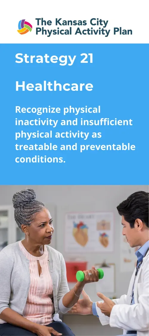 A doctor assists a patient with a small green dumbbell in a healthcare setting.