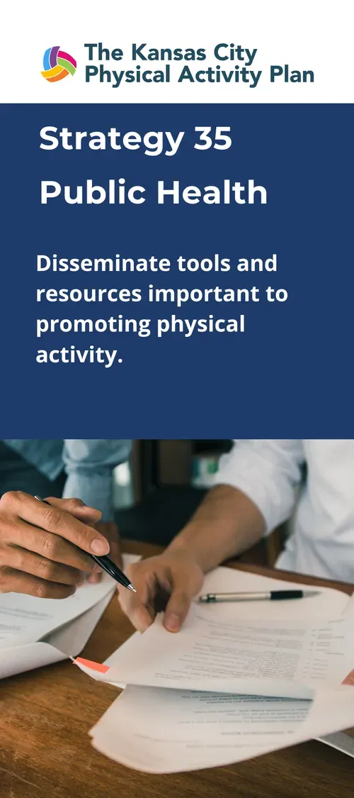 Poster for the Kansas City Physical Activity Plan: