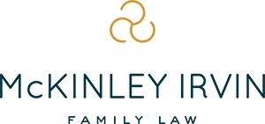 A logo for mckinley irvin family law