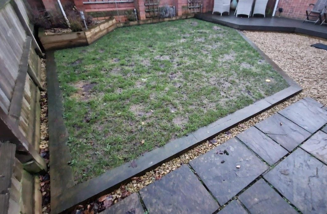 artificial grass reading before fitting of fake lawn in Reading