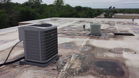 Air Conditioner Unit At Small Commercial Building — Fort Worth, Texas — Airborn A/C & Heating