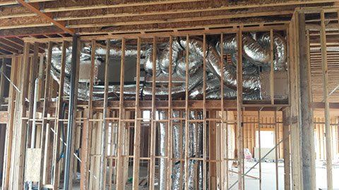 Plastic Pipes Setup — Fort Worth, Texas — Airborn A/C & Heating