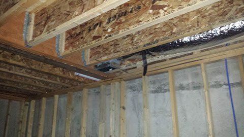 Commercial Ceiling With Plastic Pipes — Fort Worth, Texas — Airborn A/C & Heating