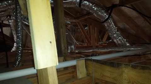 Air Conditioning Pipe At The Ceiling — Fort Worth, Texas — Airborn A/C & Heating