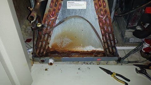 Fixing Rusted HVAC Unit — Fort Worth, Texas — Airborn A/C & Heating