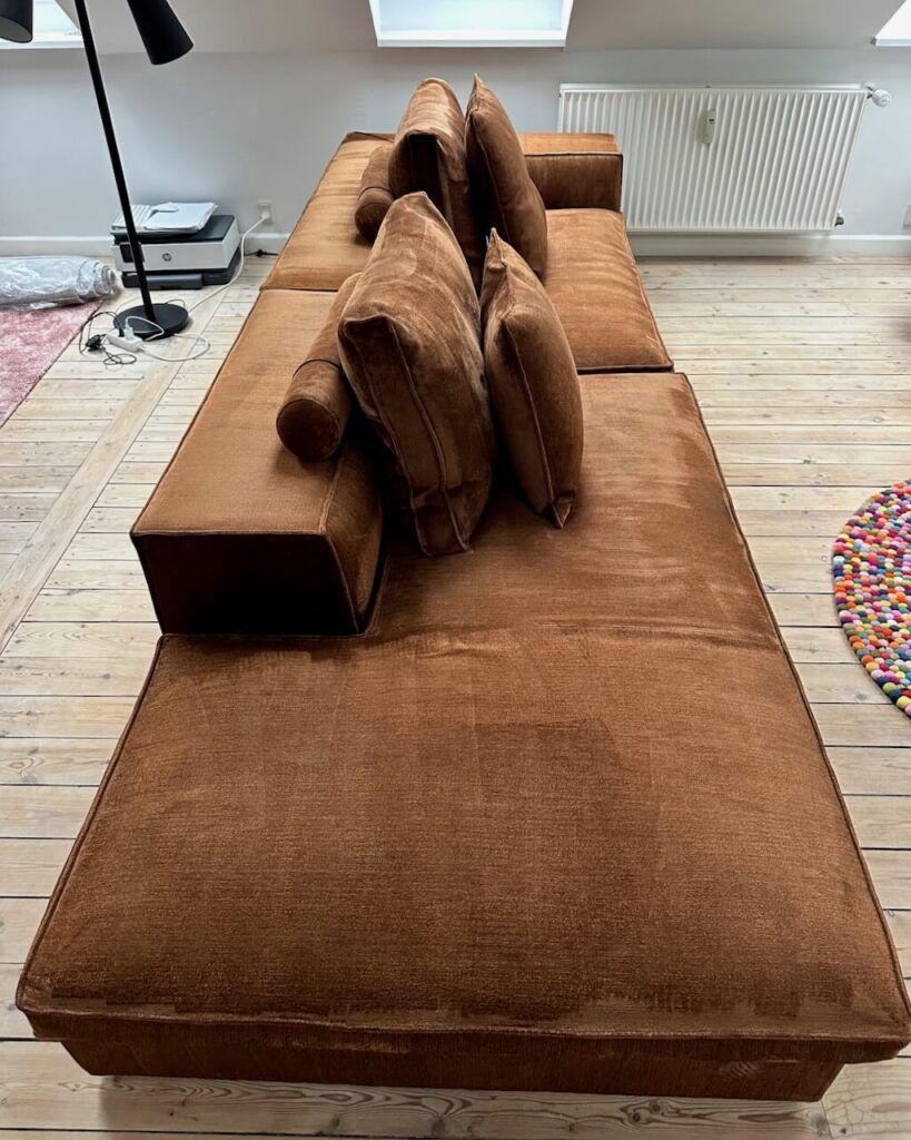 efter billede af brun sofa