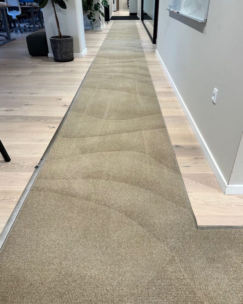 efter billede af løber tæppe hos kunde