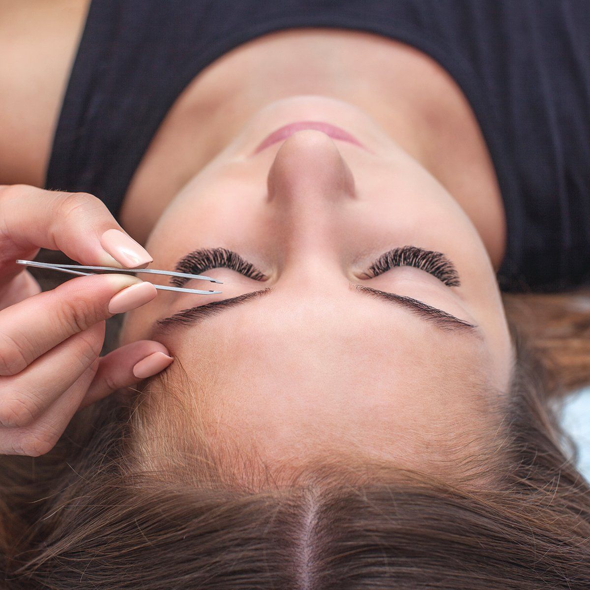 Plucking tweezer eyebrow shaping from Beautiful home salon