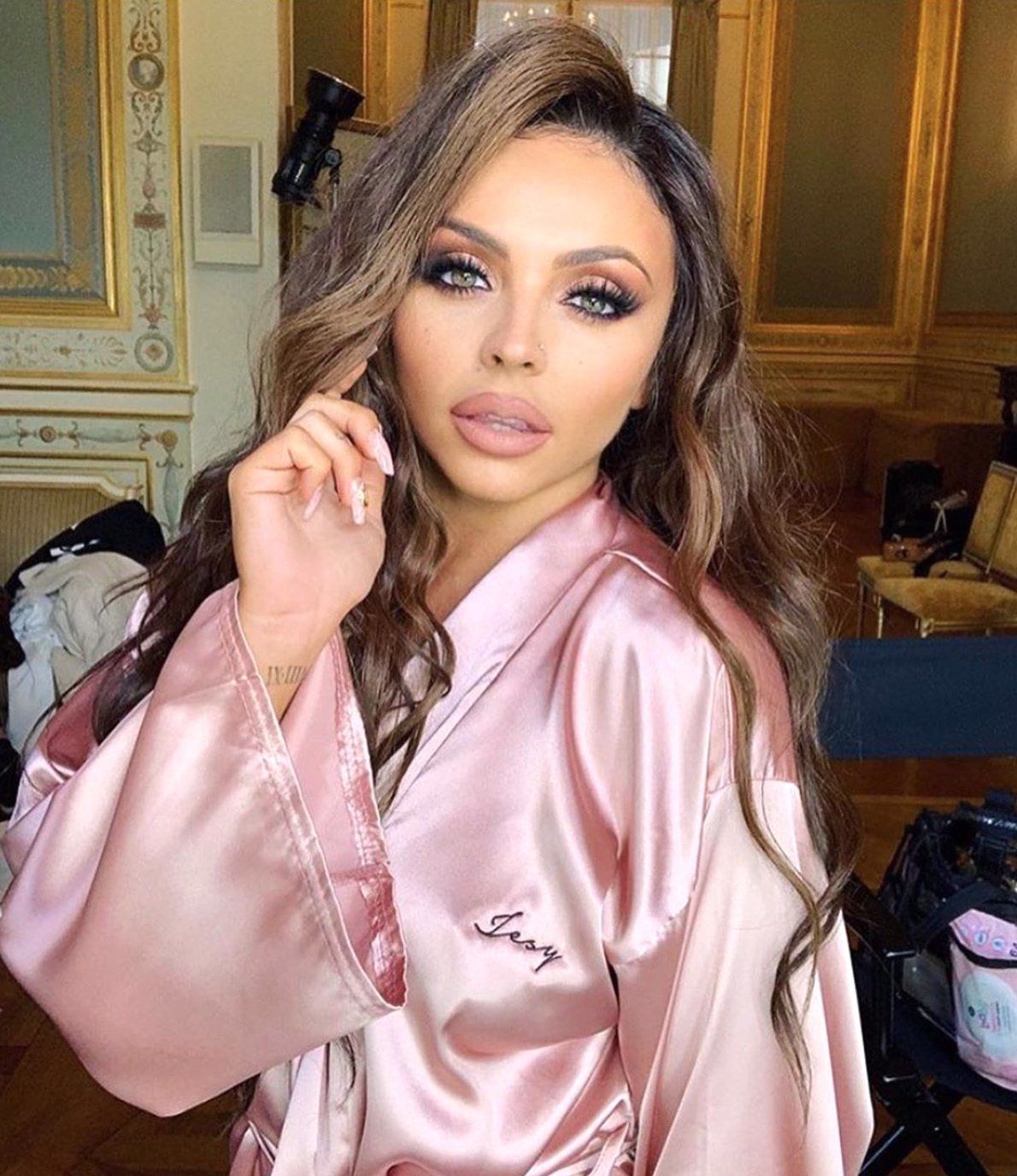 Jesy Nelson Marshmallow gel nails from GelBottle