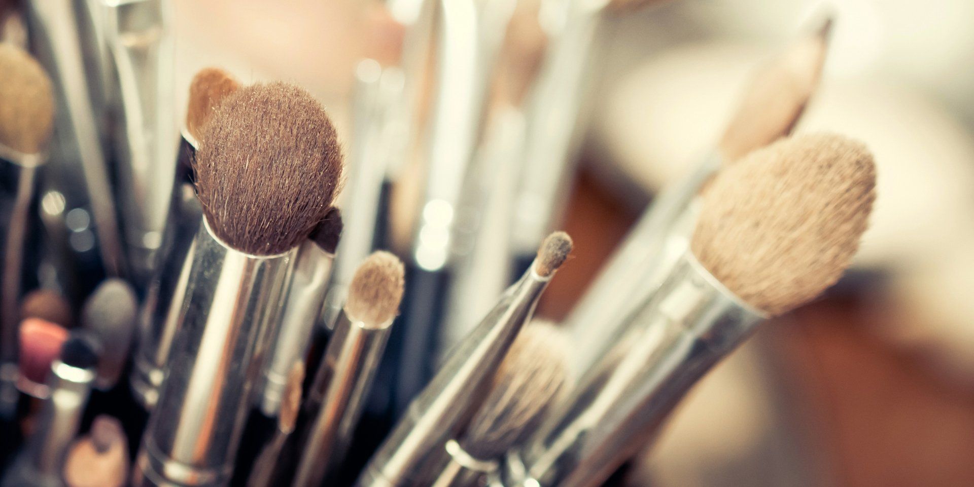Makeup application brushes from from Beautiful beauty salon