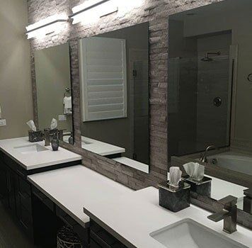 Bathroom Remodel — Comfort Room Countertops with Minimal Design in San Marcos, CA