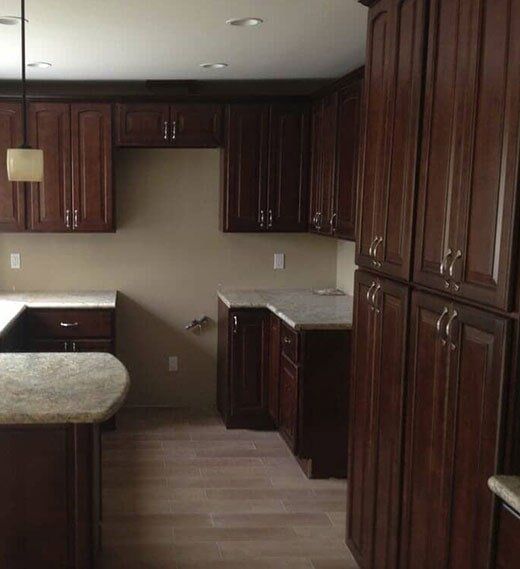 Cabinets & Flooring — Wooden Kitchen Cabinets in San Marcos, CA