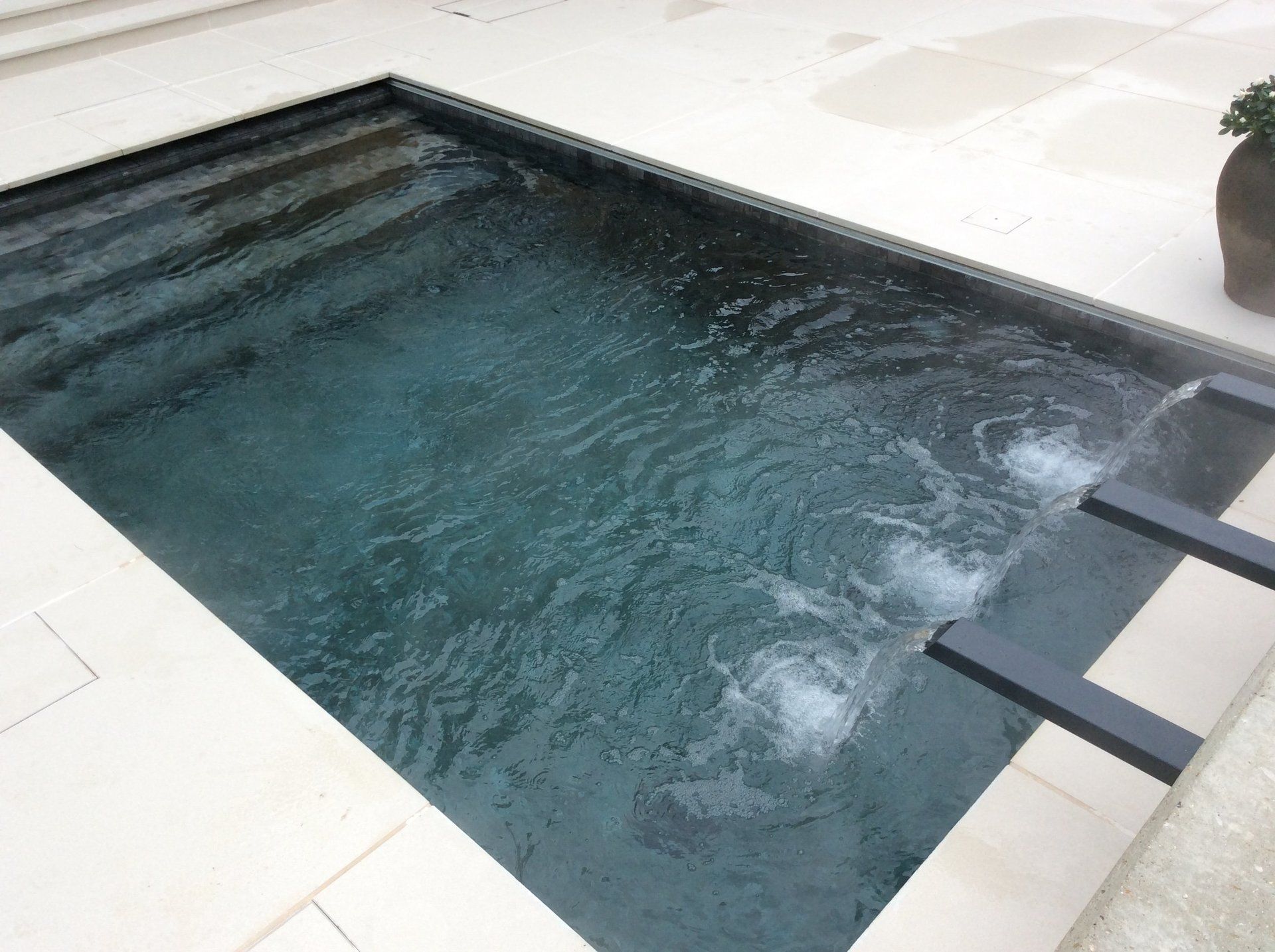 filling water in the swimming pool