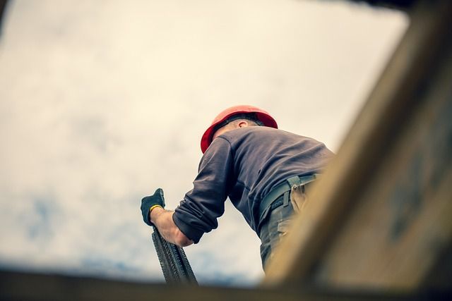 One of our employees performing an inspection on a clients house in Anchorage Alaska