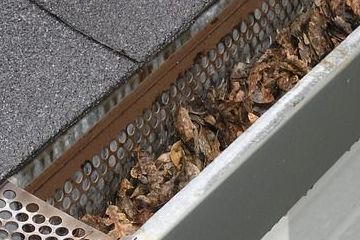 Damaged gutter guard