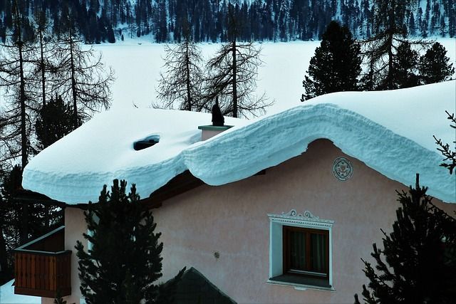 The morning after a large snowfall. We received a call for a snow removal job for these customers four hours before it started snowing. 