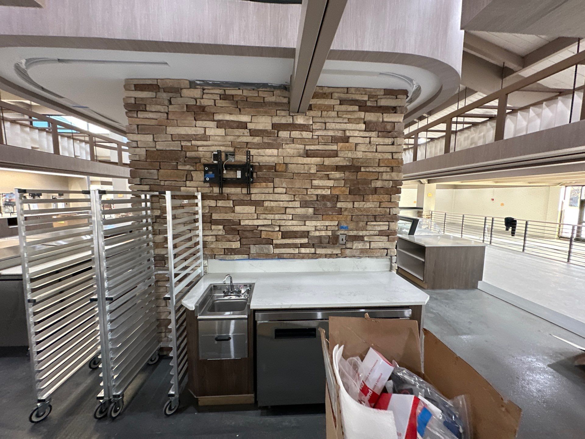 Commercial kitchen installation