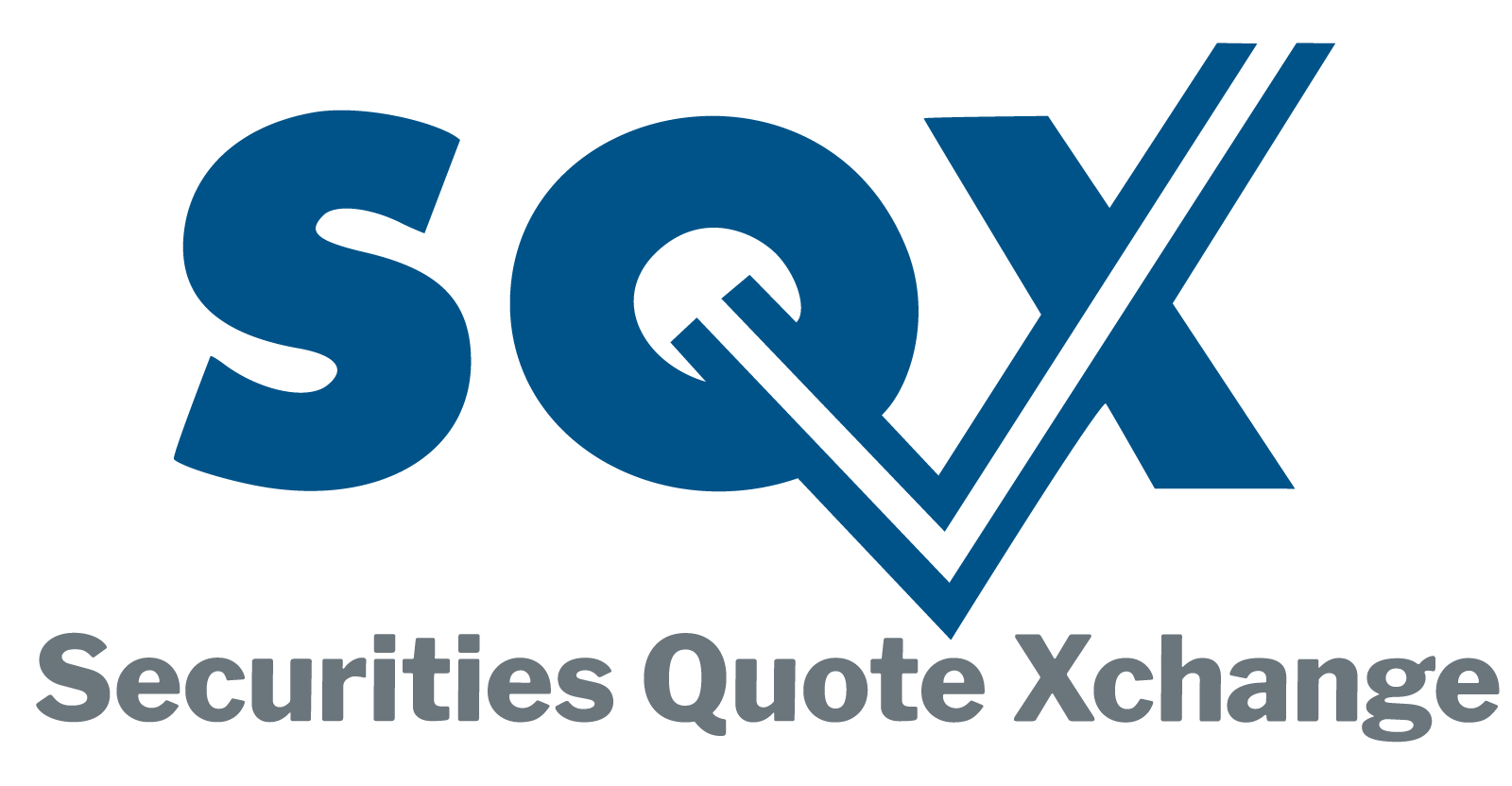 The logo for SQX, Securities Quote Xchange LLC