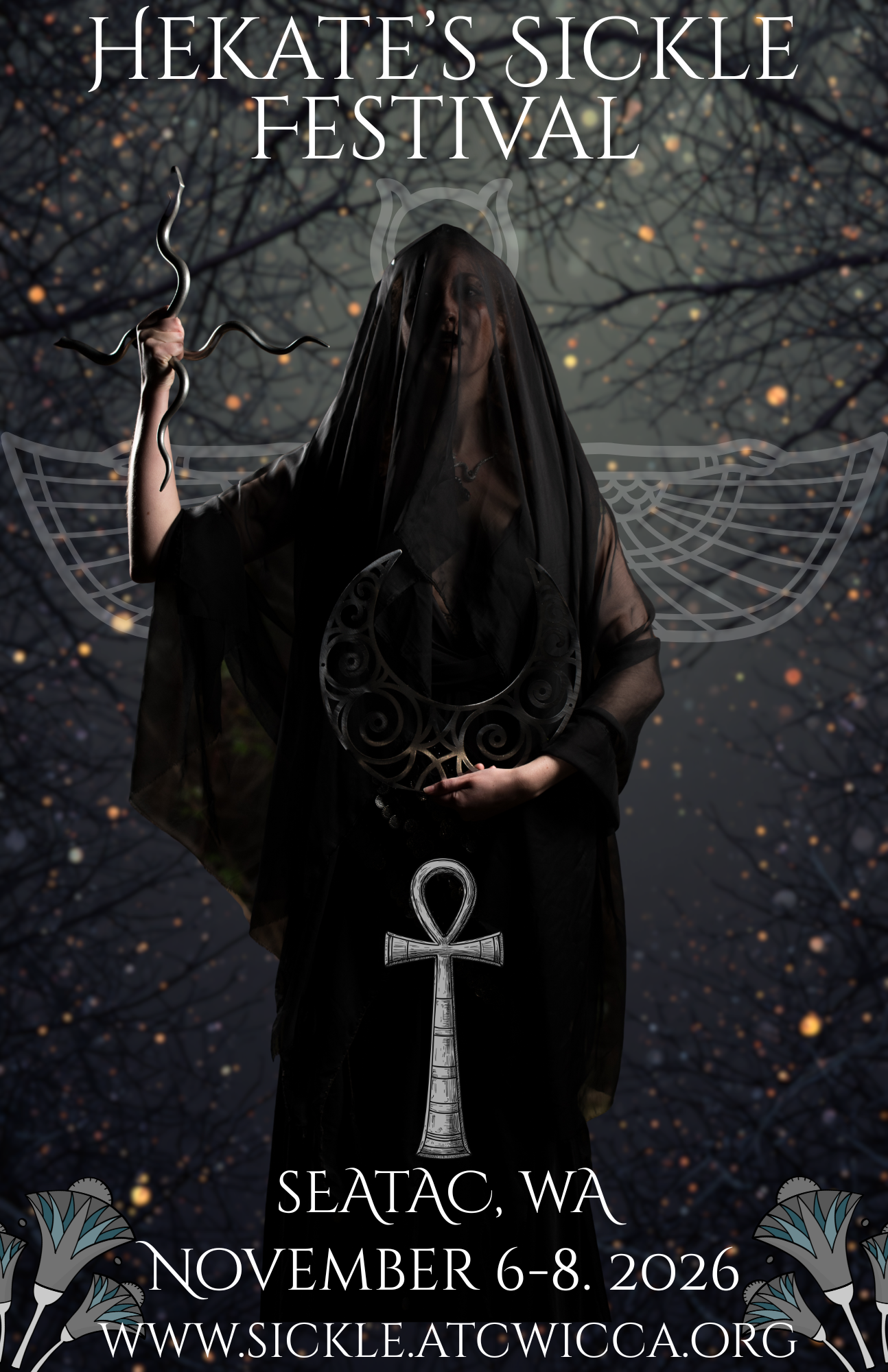 A poster for hekate 's sickle festival