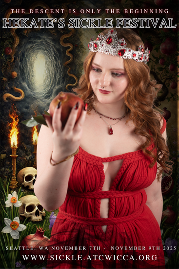 A poster for hekate 's sickle festival xxxiii the power of the witch