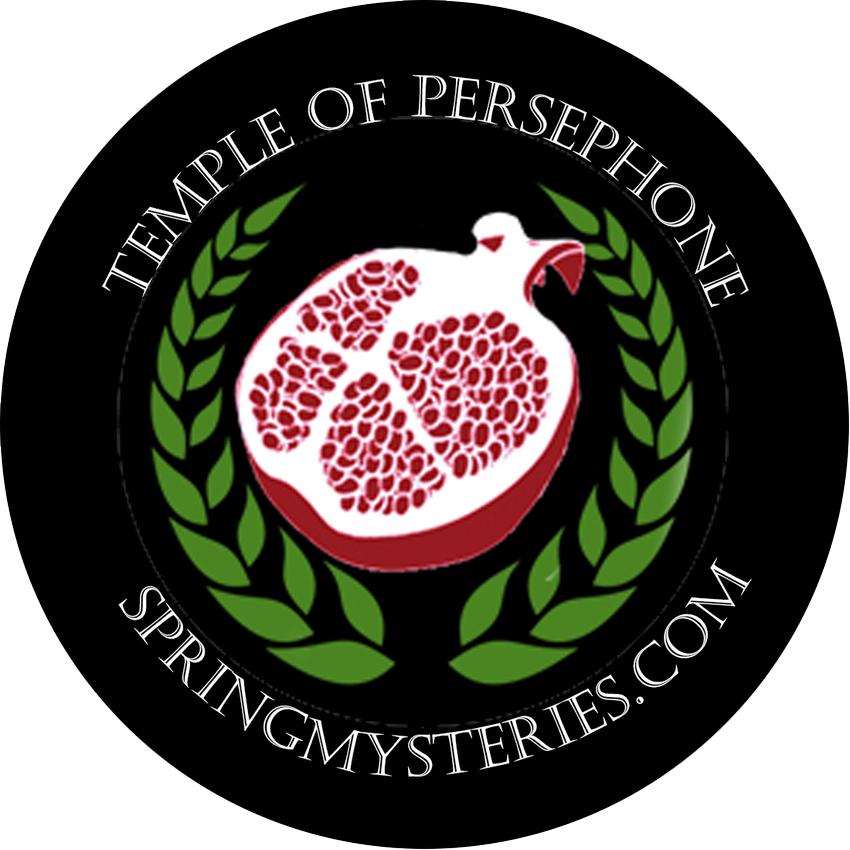 A logo for temple of hekate springmysteries.com