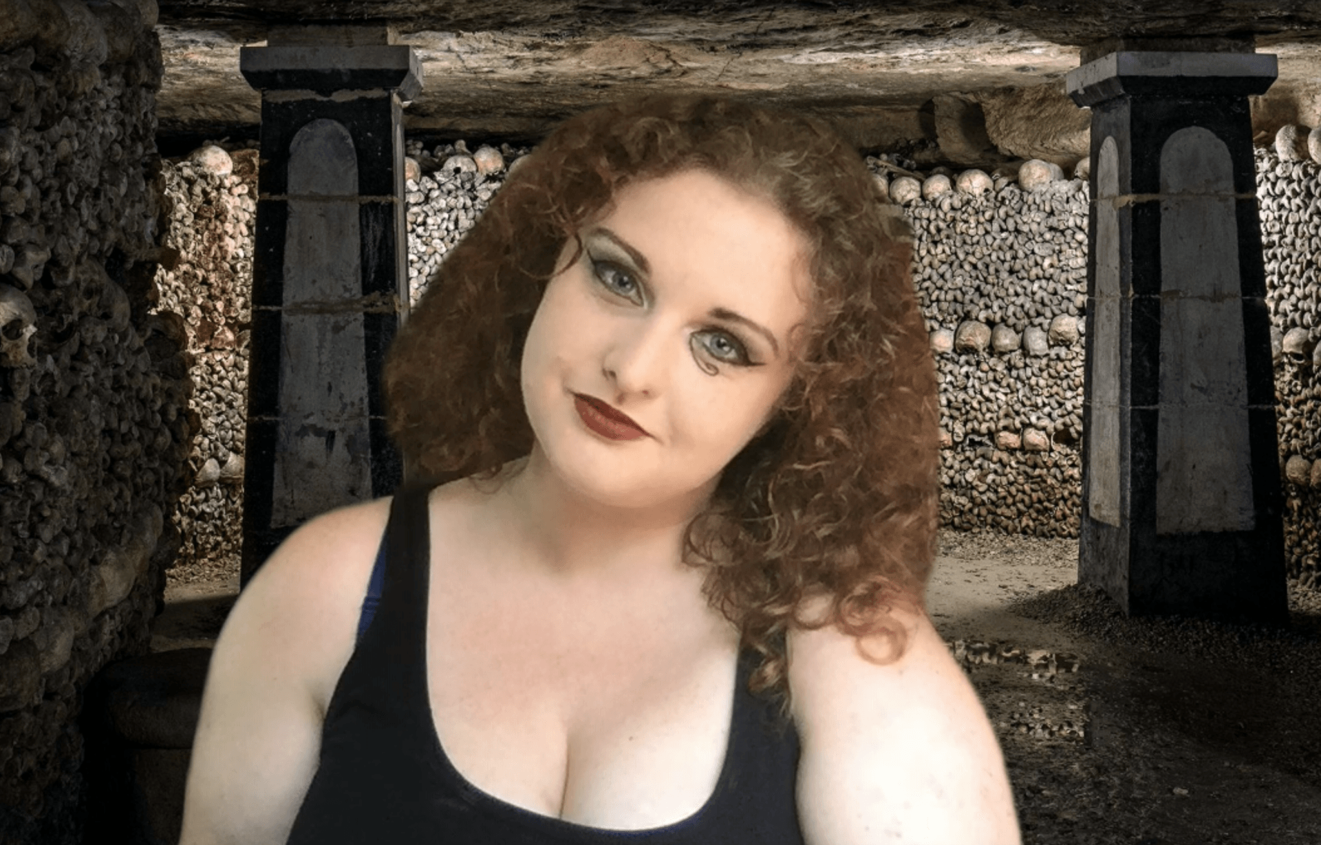 Brenna Grace representing Death.