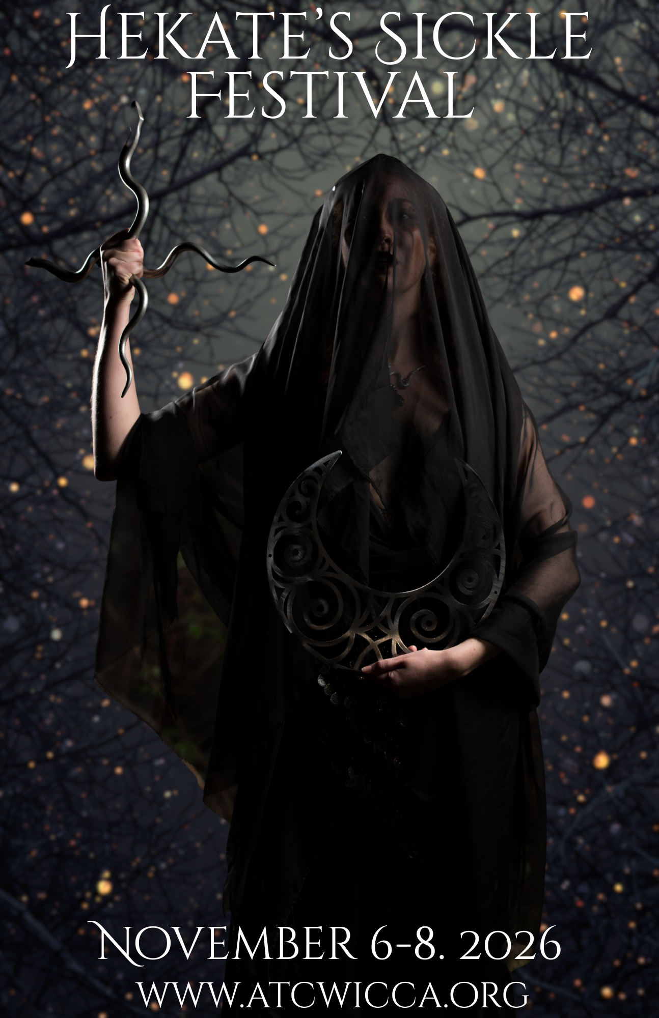 A poster for hekate 's sickle festival