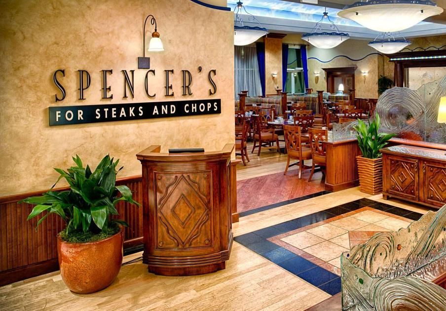 A restaurant called spencer 's for steaks and chops