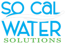 so cal water logo with a water wave in the middle