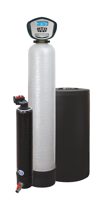 AO Smith Specialized water solutions brand water softener and ONE cartridge water filter