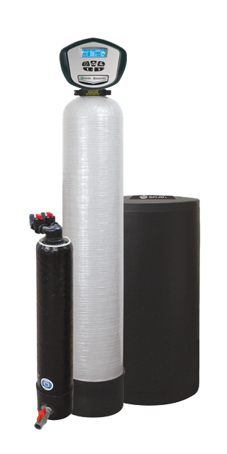 AO Smith Specialized water solutions brand water softener and ONE cartridge water filter