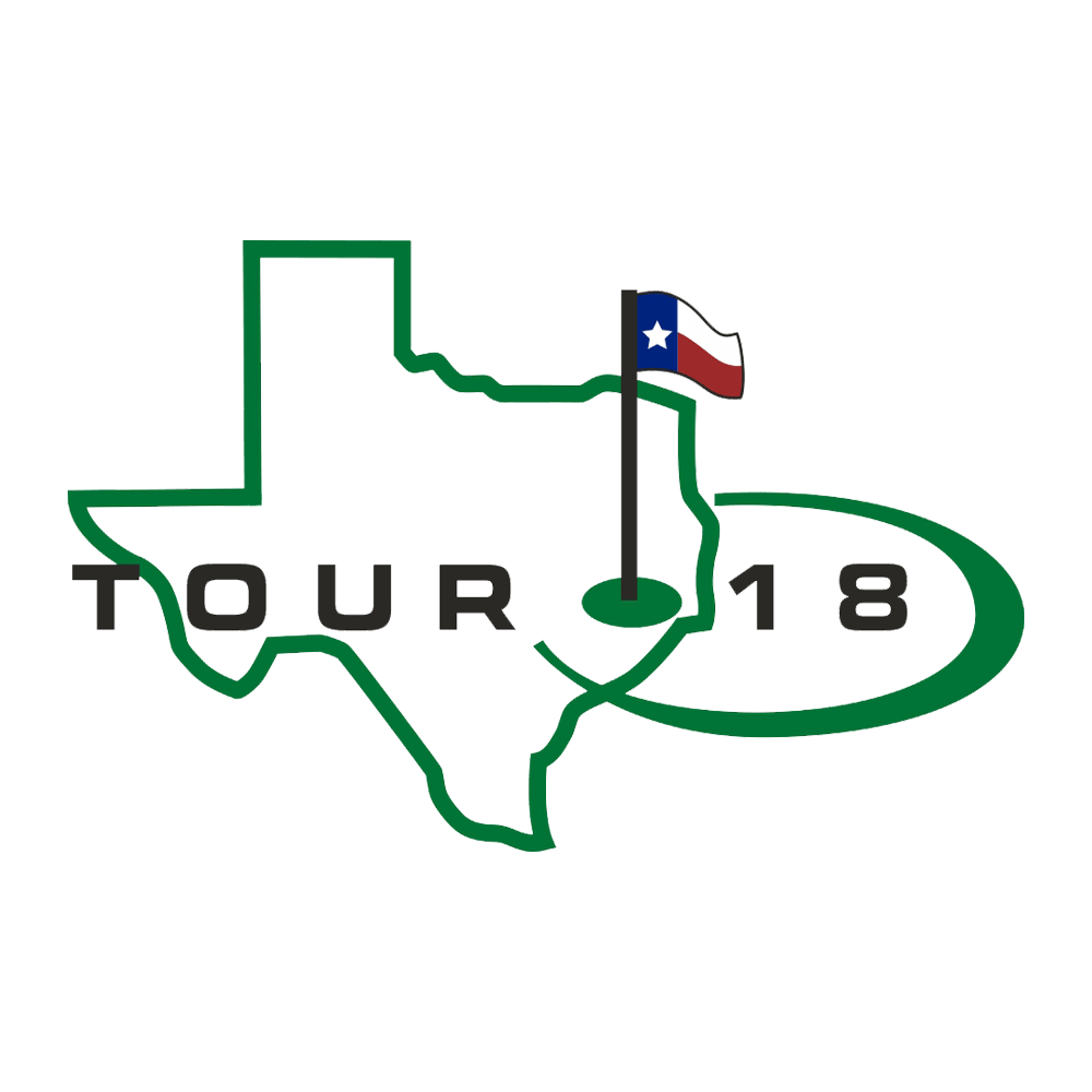 A logo for the tour 18 golf tournament in texas