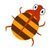 Cartoony Bedbug — Bradford, FL — Bowen & Bug Blocker Service