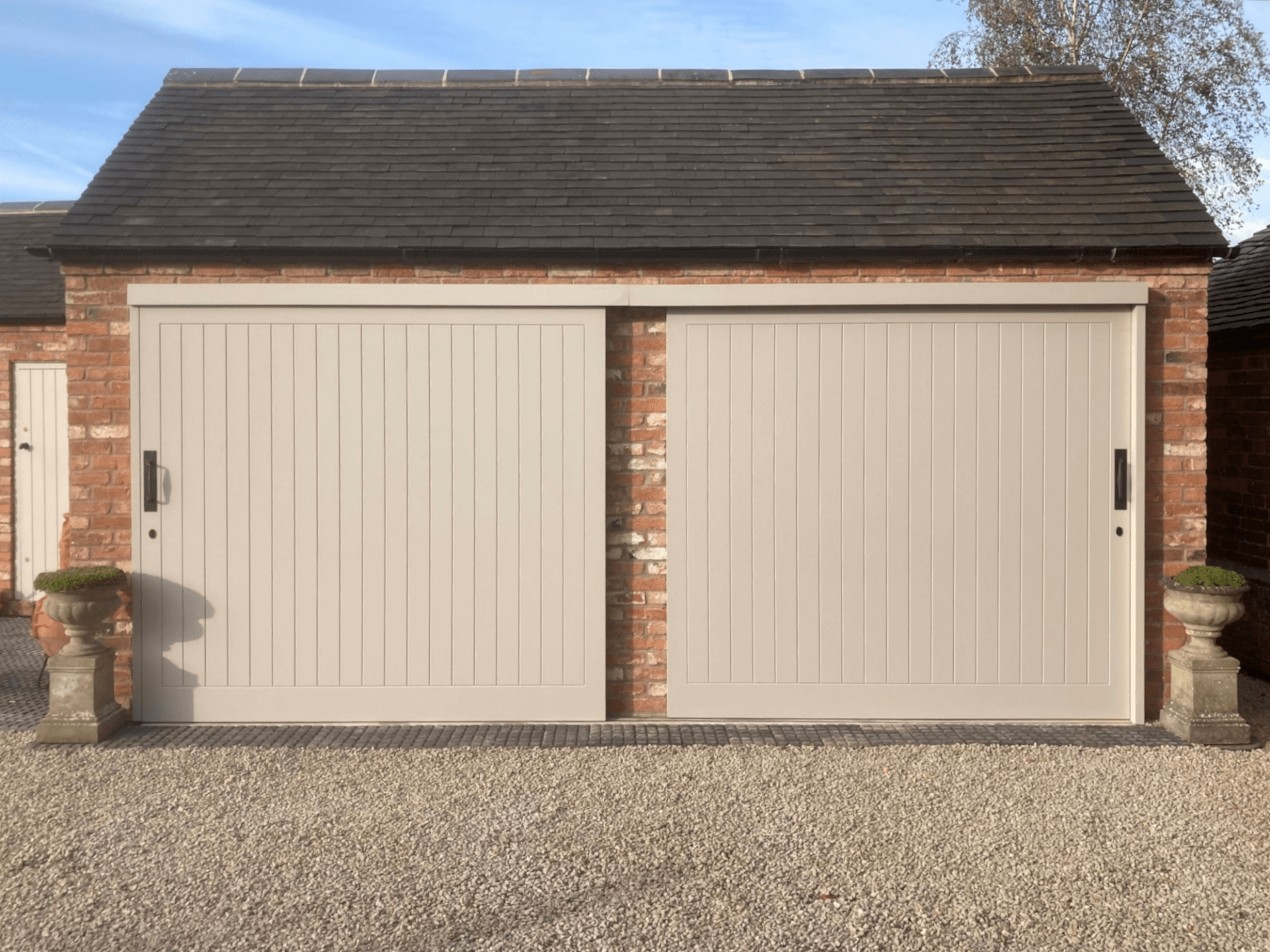 Painted Garage Door - Bespoke Joinery - Central Joinery Group