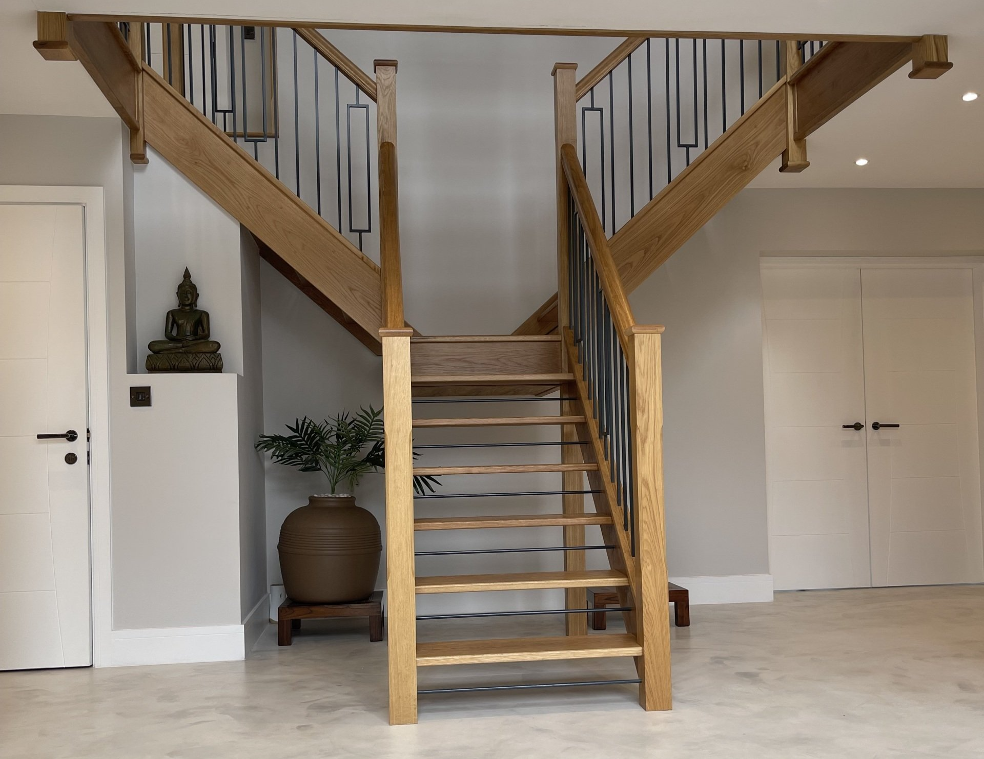 best open tread staircase designs