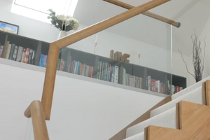 Bespoke glass balustrade staircase