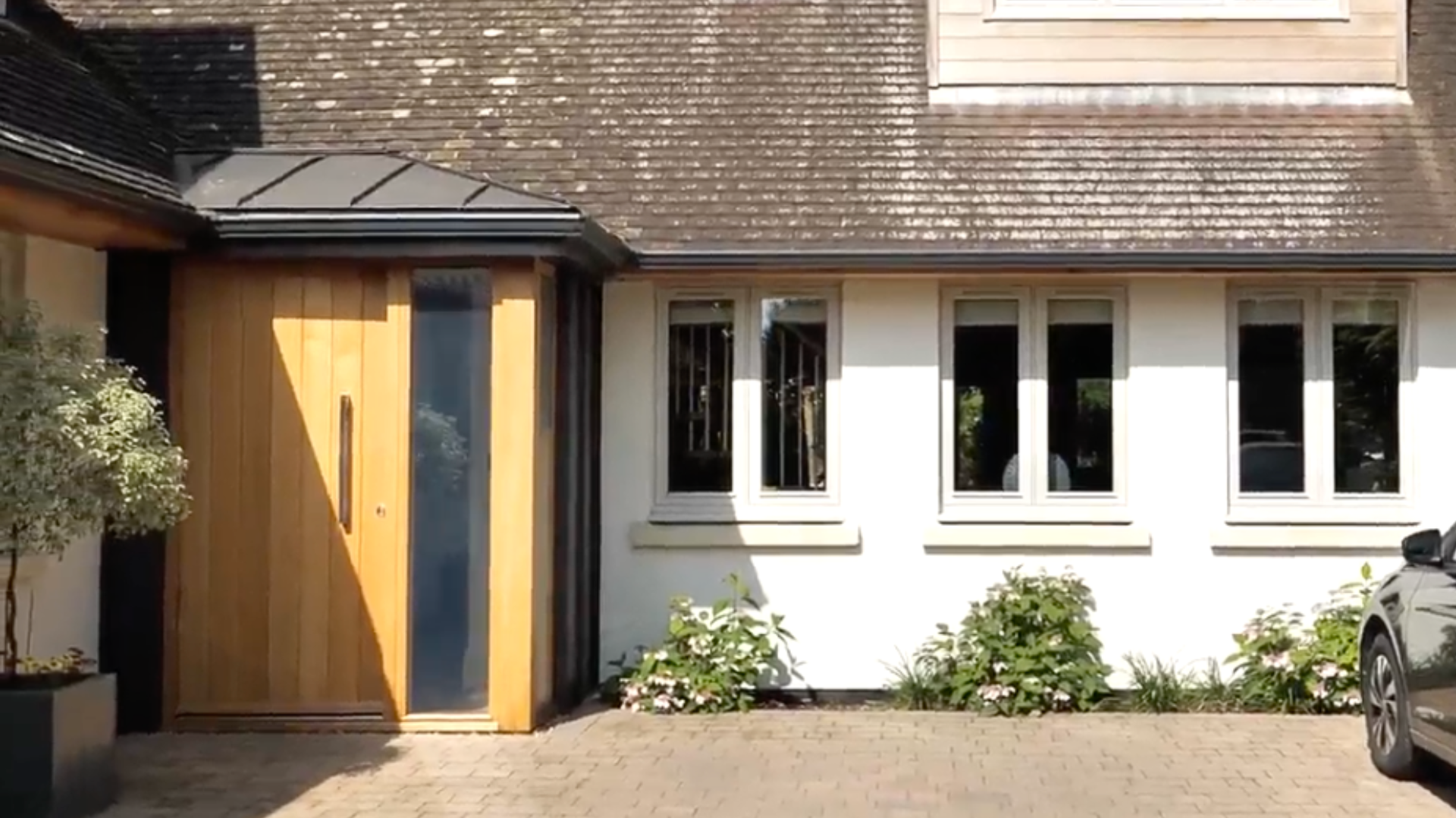 Bespoke timber front door