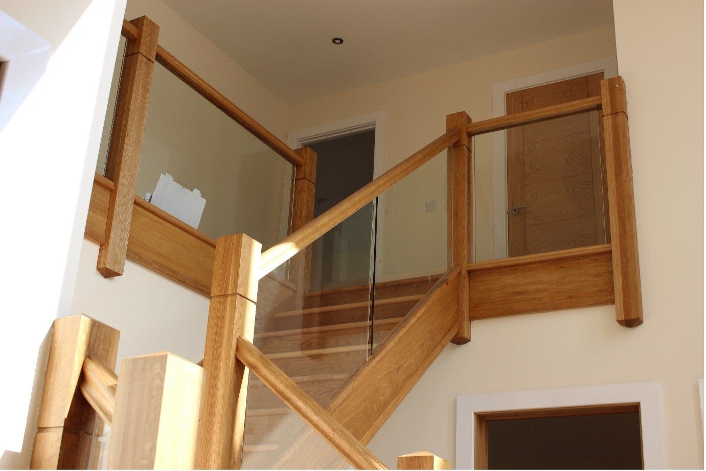 Oak and Glass Staircase | Central Joinery Group