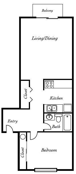 Des Moines Station Apartments Floorplan