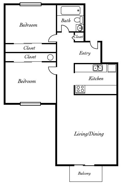 Des Moines Station Apartments Floorplan