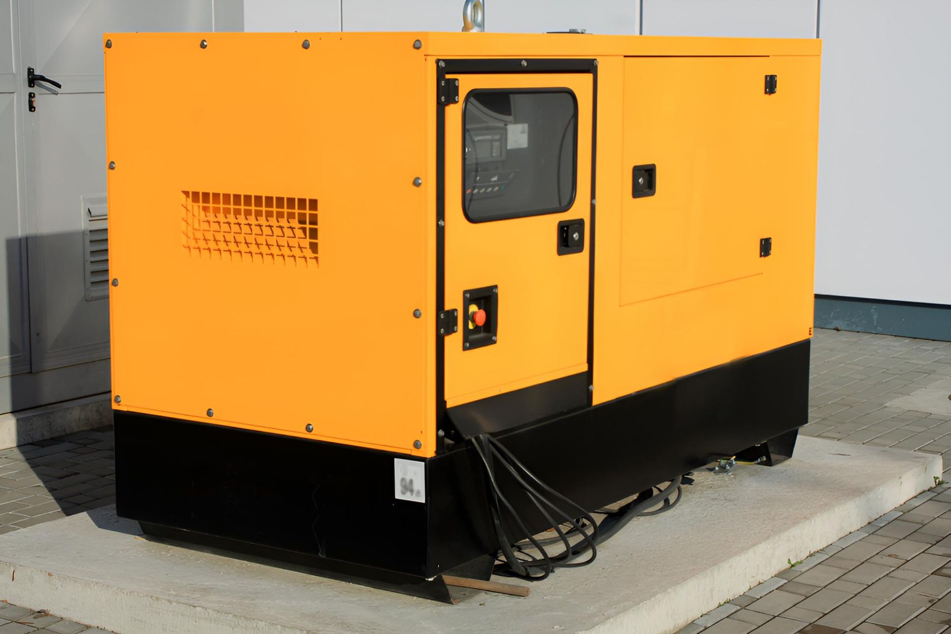 Yellow and Black Generator — Robbie McDonald Electrical in Sippy Downs, QLD
