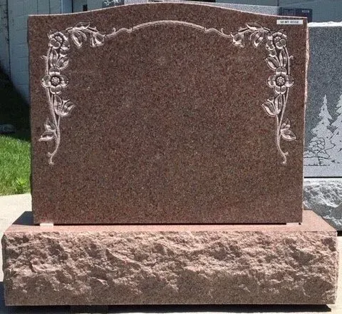 Brown Headstones Built With Stones | Worcester, MA | Rex Monuments