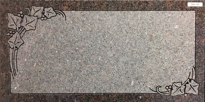 Flower Borders Flat Markers Design | Worcester, MA | Rex Monuments