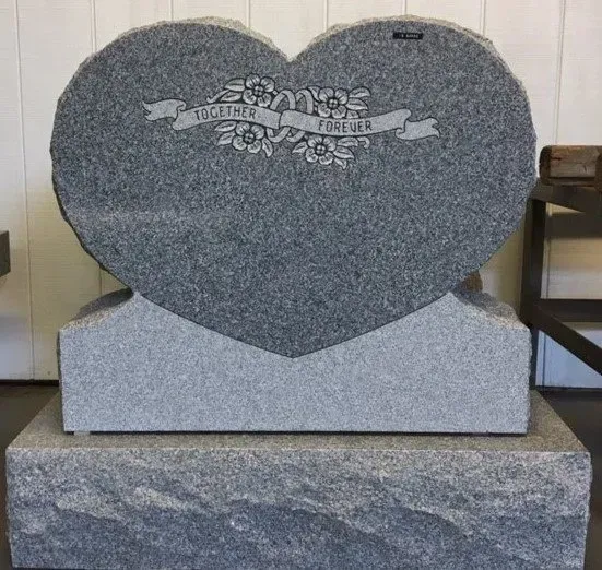 Heart Shape Headstone | Worcester, MA | Rex Monuments